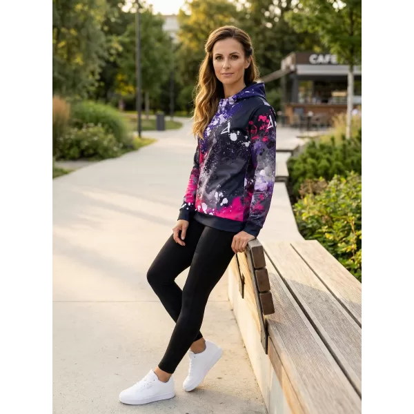  Női funkcionális pulóver prémium ALTISPORT VOJ/ALW055MI01 FEKETE -PINK 