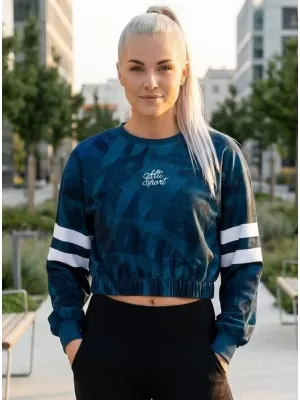 Női funkcionális kivágott pulóver prémium ALTISPORT VOJ/ALW096MI08 KEROZIN