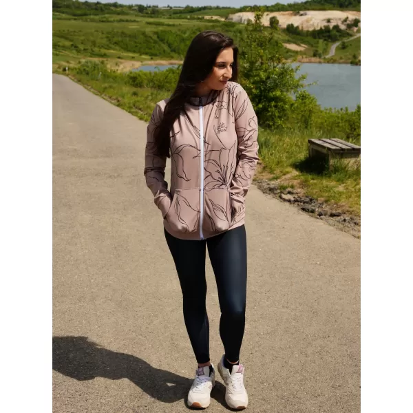  Női funkcionális pulóver a zip prémiumon ALTISPORT VOJ/ALW100MI02 BARNA 