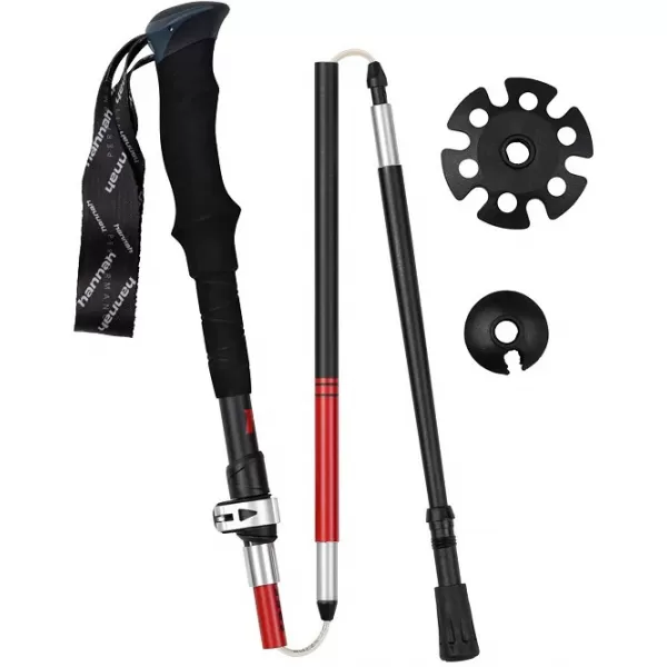  Trekking oszlopok HANNAH SPEED TRAIL FL ANTRACIT/PIROS 