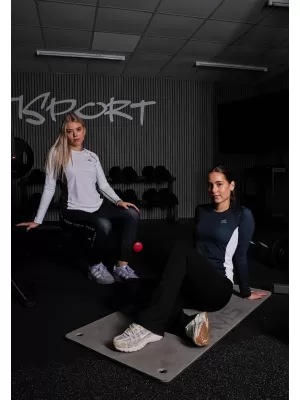 Női funkcionális T -piró hosszú ujjú prémiummal ALTISPORT VOJ/ALW078TR03 FEKETE