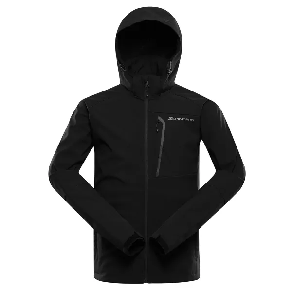  Férfi softshell dzseki ALPINE PRO HOOR MJCE623 FEKETE 
