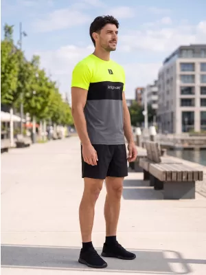 Férfi funkcionális T -piró prémium plusz ALTISPORT VOJ/ALM051TR02 NEON-SÁRGA