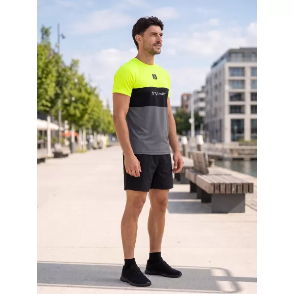  Férfi funkcionális T -piró prémium plusz ALTISPORT VOJ/ALM051TR02 NEON-SÁRGA 