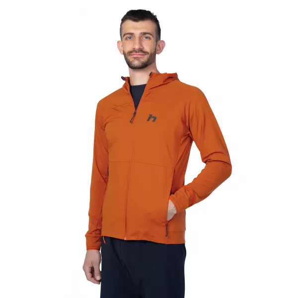  Férfi pulóver HANNAH ETHAN HOODY FAZEKASOK AGYAG MEL 