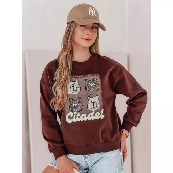  Női pulóver DSTREET MMISOBEARS BY1434 BORDE 