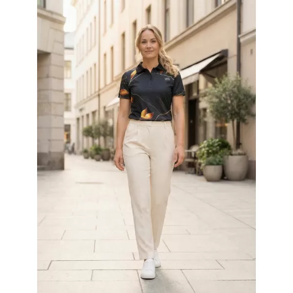  Női funkcionális T -piró prémium gallérral ALTISPORT VOJ/ALW097TR05 ARANY LEVELEK 