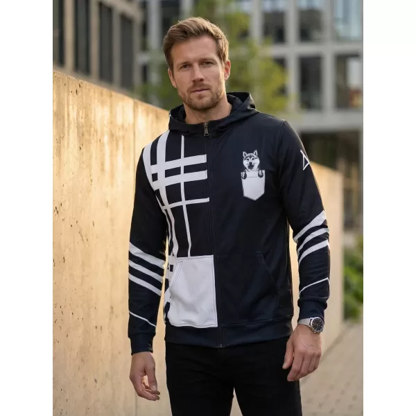  Férfi funkcionális pulóver a zip prémiumon ALTISPORT VOJ/ALM098MI02 SHIBA 