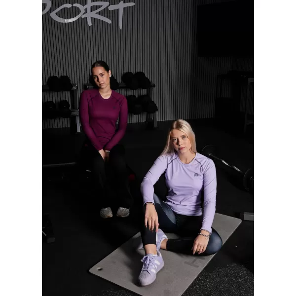  Női funkcionális T -piró hosszú ujjú prémiummal ALTISPORT VOJ/ALW078TR03 BORVÖRÖS 