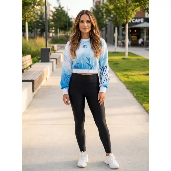  Női funkcionális kivágott pulóver prémium ALTISPORT VOJ/ALW083MI08 FEHÉR -BLUE 