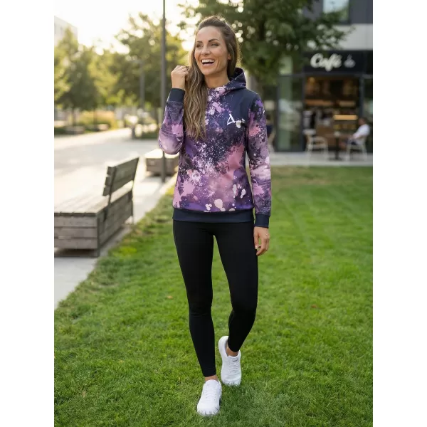 Női funkcionális pulóver prémium ALTISPORT VOJ/ALW055MI01 FEKETE -VIOLET 