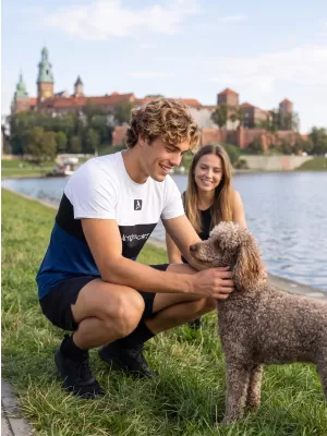 Férfi funkcionális T -piró prémium plusz ALTISPORT VOJ/ALM051TR02 FEHÉR -BLUE