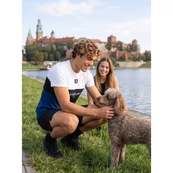  Férfi funkcionális T -piró prémium plusz ALTISPORT VOJ/ALM051TR02 FEHÉR -BLUE 