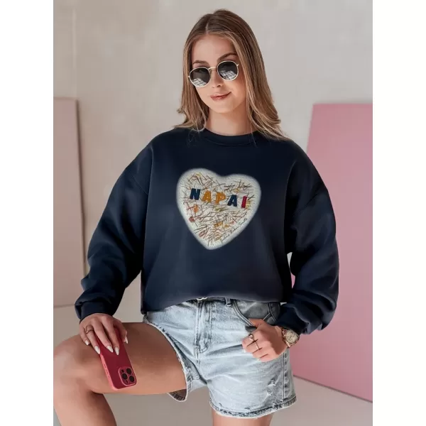  Női pulóver DSTREET SESRDUCHOVA BY1439 SÖTÉTKÉK 