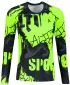Női funkcionális T -piró hosszú ujjú prémiummal ALTISPORT VOJ/ALW076TR03 FEKETE/FLUO SÁRGA