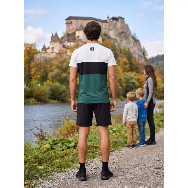  Férfi funkcionális T -piró prémium plusz ALTISPORT VOJ/ALM051TR02 FEHÉR -ZÖLD 