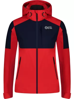 Női világos softshell kabát NORDBLANC ILLUSION NBSSL8190 PIROS