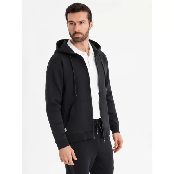  Férfi pulóver OMBRE OM-SSZP-0213 FEKETE 