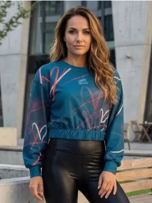 Női funkcionális kivágott pulóver prémium ALTISPORT VOJ/ALW082MI08 KEROZIN