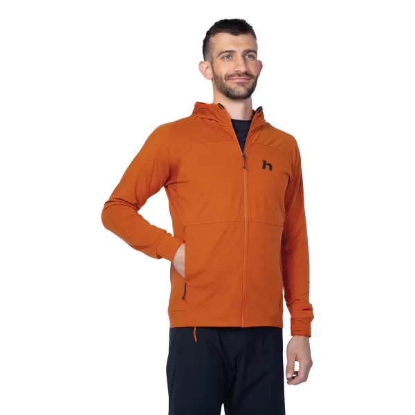  Férfi pulóver HANNAH ETHAN HOODY FAZEKASOK AGYAG MEL 