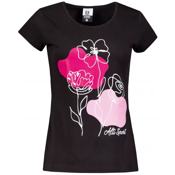 T -póló ALTISPORT ALW189122 FEKETE -PINK 