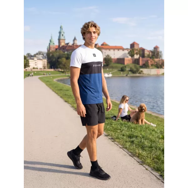 Férfi funkcionális T -piró prémium plusz ALTISPORT VOJ/ALM051TR02 FEHÉR -BLUE 