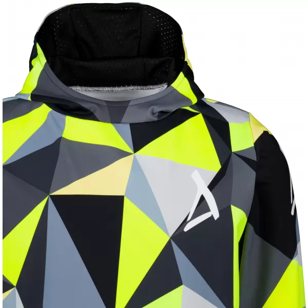  Férfi funkcionális pulóver prémium ALTISPORT VOJ/ALM007MI01 FEKETE/FLUO SÁRGA 