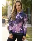 Női funkcionális pulóver prémium ALTISPORT VOJ/ALW055MI01 FEKETE -VIOLET