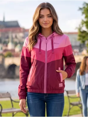 Női kabát ALTISPORT EDNA BURGUNDIA