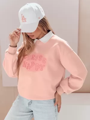 Női pulóver DSTREET HAPIRES BY1486 RÓZSASZÍN