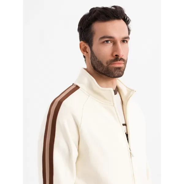  Férfi pulóver OMBRE OM-SSZP-0219 KRÉM 