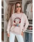 Női pulóver DSTREET LALA VIBE BY1505 RÓZSASZÍN
