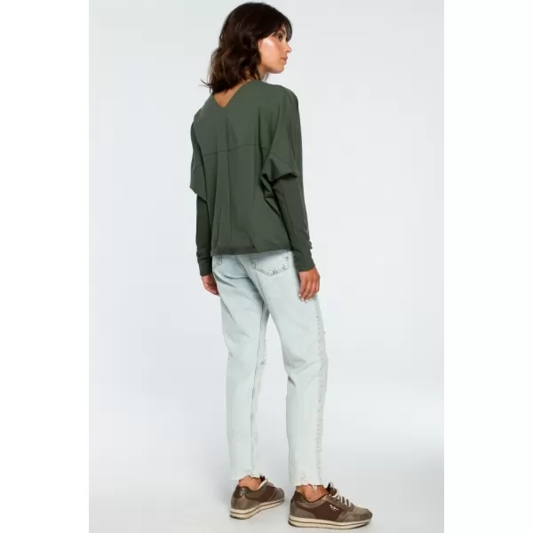  Női blúz BEWEAR B094 KATONAI ZÖLD 
