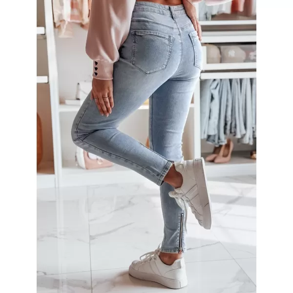  Hölgyek nadrágja DSTREET ZIPSKINS UY2385 VILÁGOSKÉK 