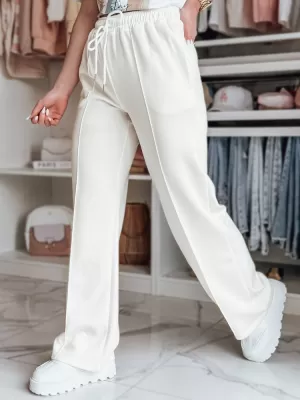 Hölgyek nadrágja DSTREET DRESSANIK UY2703 FEHÉR