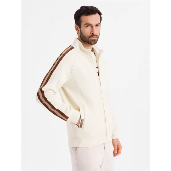  Férfi pulóver OMBRE OM-SSZP-0219 KRÉM 