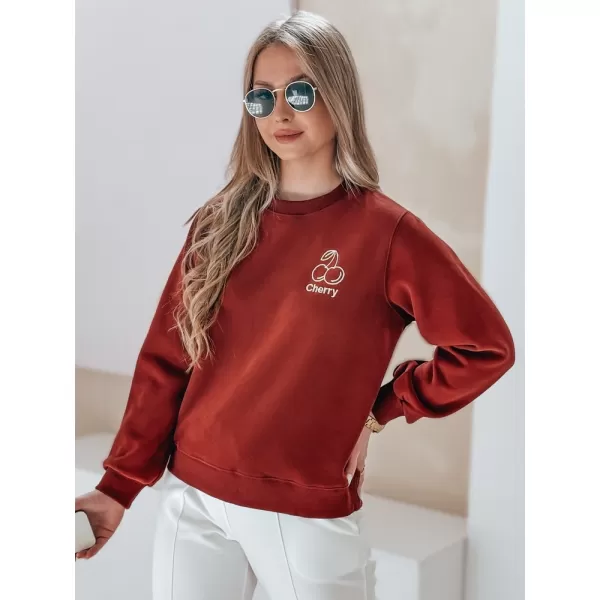  Női pulóver DSTREET CHERSOFT BY1398 PIROS 