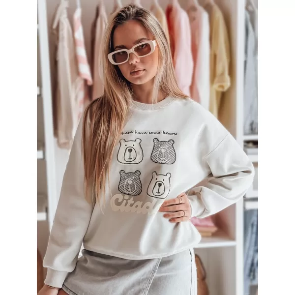  Női pulóver DSTREET MISOBEARS BY1436 VILÁGOSSZÜRKE 