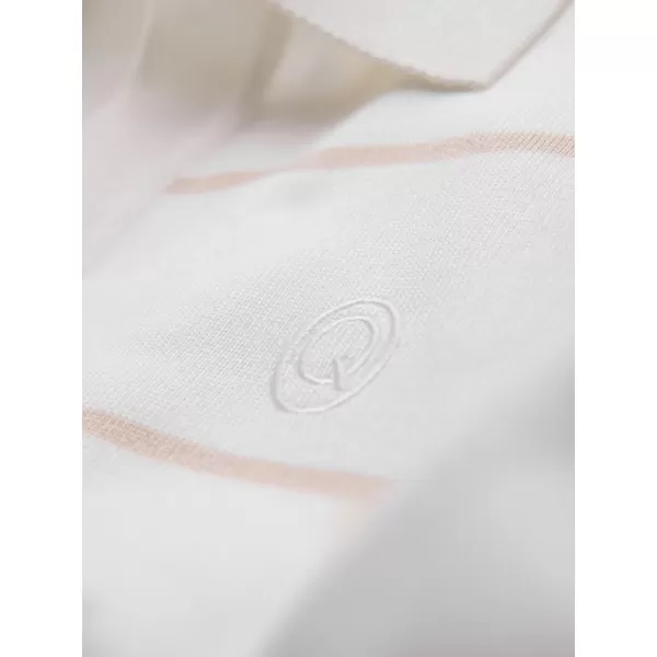  Mens t -phirt gallérral OMBRE OM-POSS-0145 FEHÉR ÉS BÉZS 