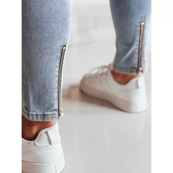  Hölgyek nadrágja DSTREET ZIPSKINS UY2385 VILÁGOSKÉK 