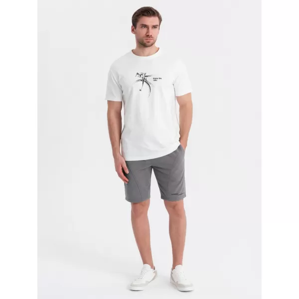  Rövidnadrág OMBRE OM-SRSK-0138 SZÜRKE 