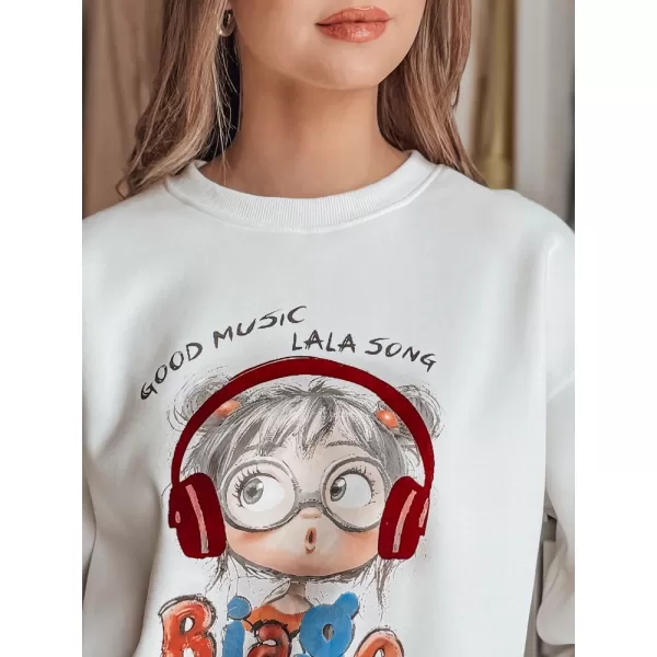  Női pulóver DSTREET LALA VIBE BY1504 FEHÉR 
