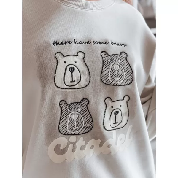  Női pulóver DSTREET MISOBEARS BY1436 VILÁGOSSZÜRKE 