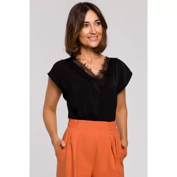  Női blúz STYLOVE S206 FEKETE 