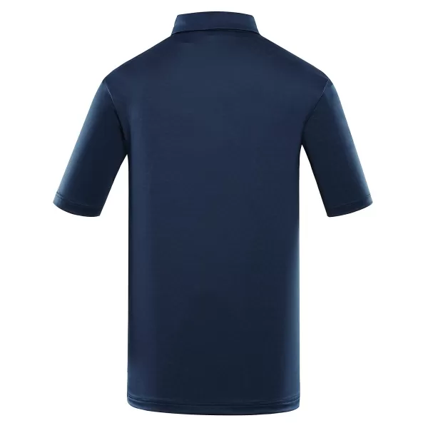  Mens t -phirt gallérral ALPINE PRO COOWEL 2 KÉK 