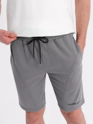 Rövidnadrág OMBRE OM-SRSK-0138 SZÜRKE