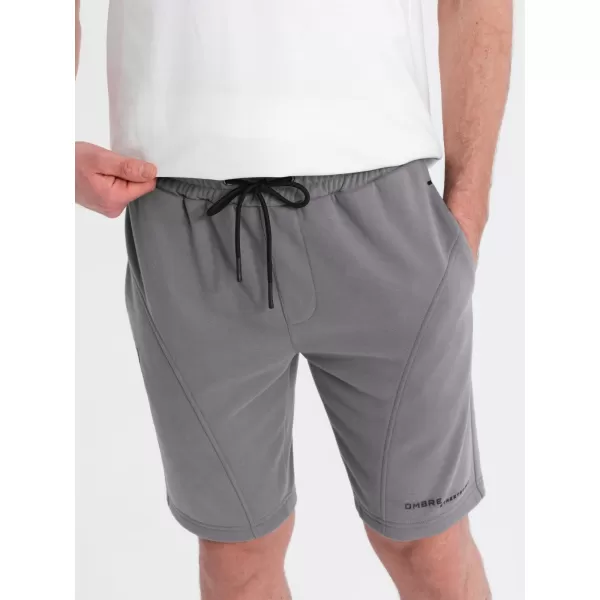  Rövidnadrág OMBRE OM-SRSK-0138 SZÜRKE 