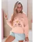 Női pulóver DSTREET PINKNOTE BY1500 RÓZSASZÍN