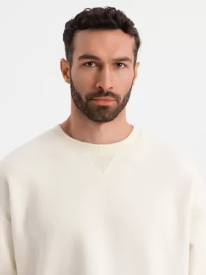 Férfi pulóver OMBRE OU-SNBC-0104 KRÉM