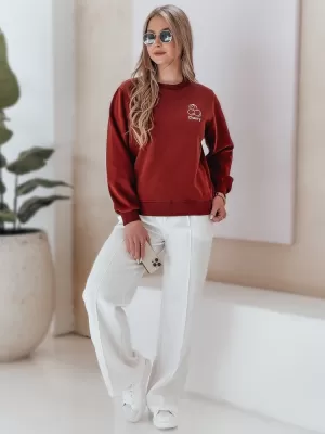 Női pulóver DSTREET CHERSOFT BY1398 PIROS
